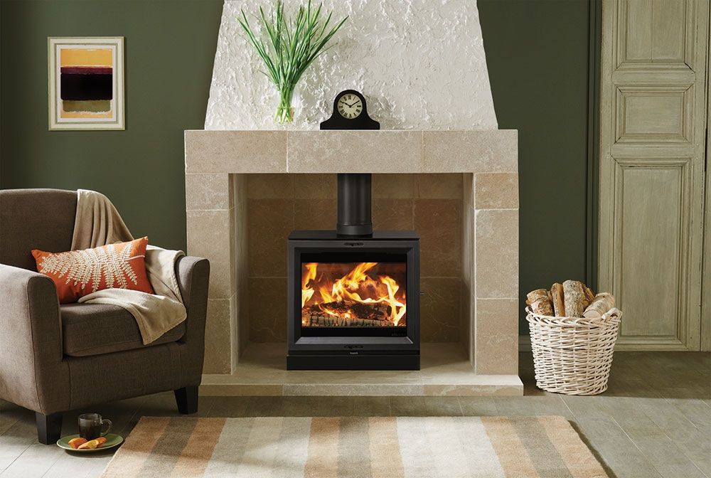 living room ideas wood burning stove