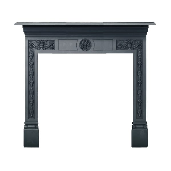 Victorian Cast Iron Mantel Stone Mantelpiece Feature Image 1
